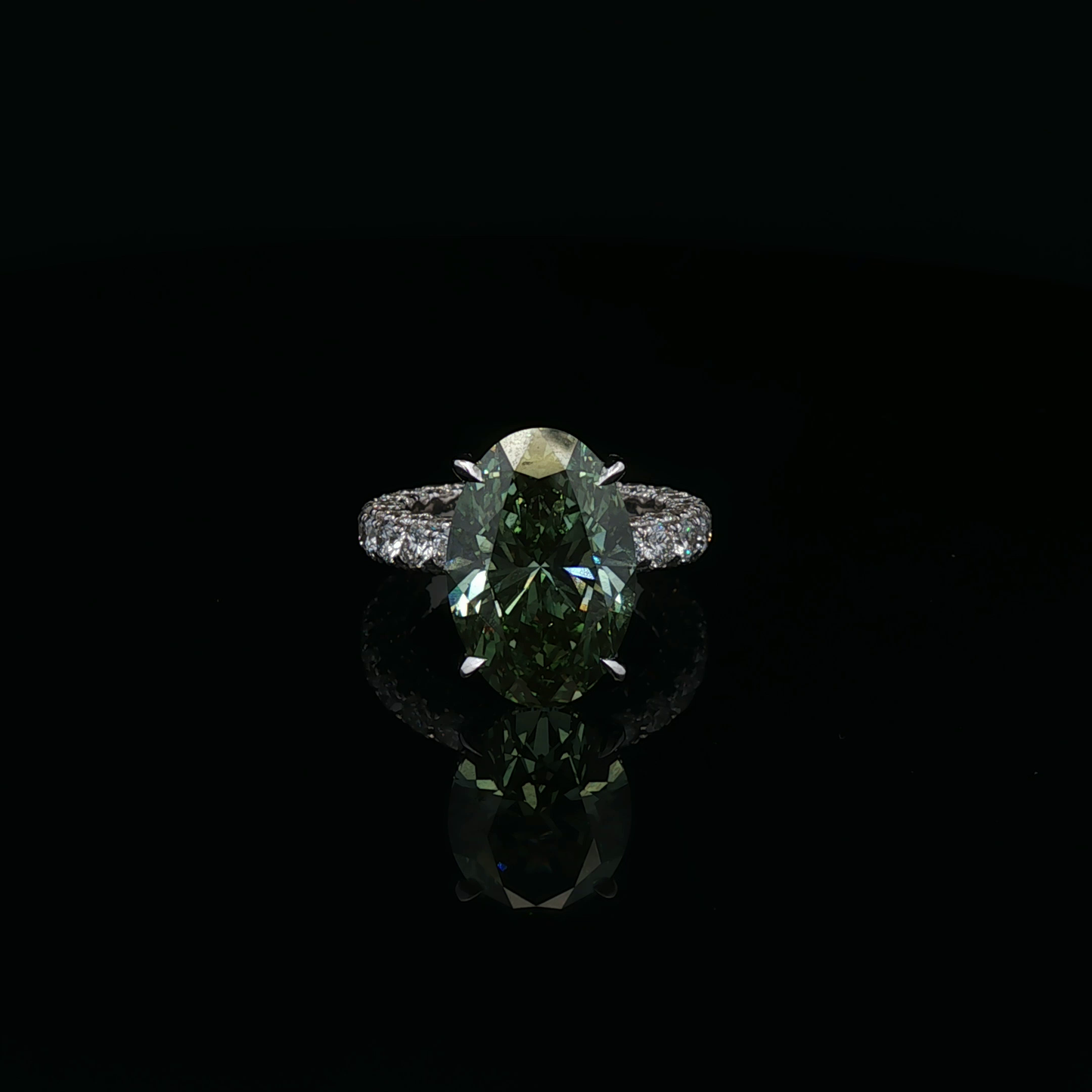 Fancy Green 8.08ct Oval
