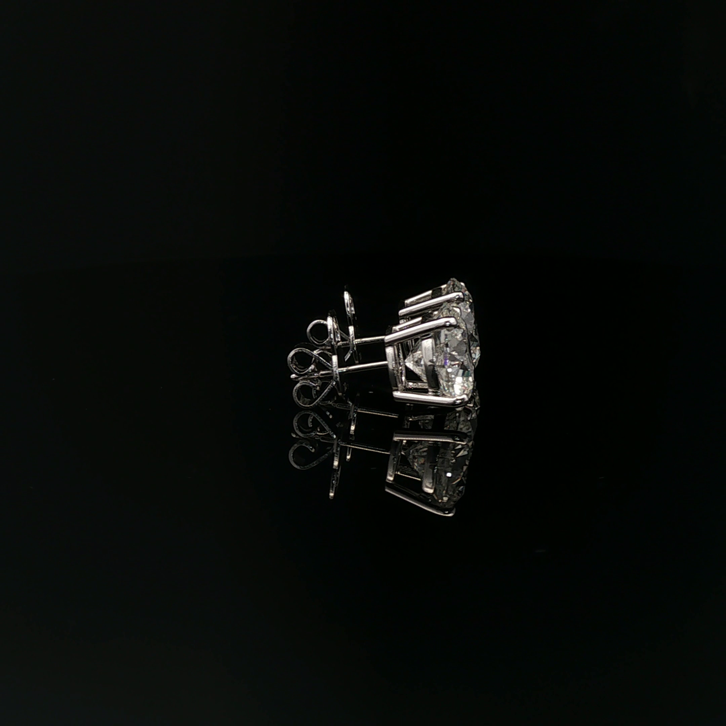 IGI RD 5.07ct+5.08ct E VVS2 18k Earring Studs