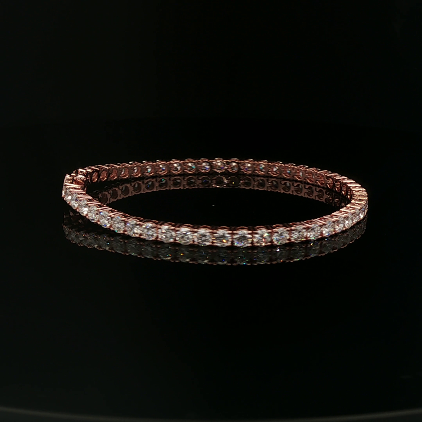 18KR 10pt Round Tennis Bracelet