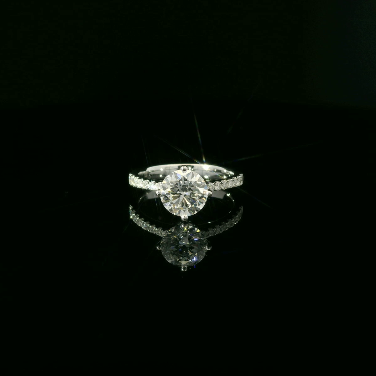 GIA 1.40ct D VS1 18k W/G