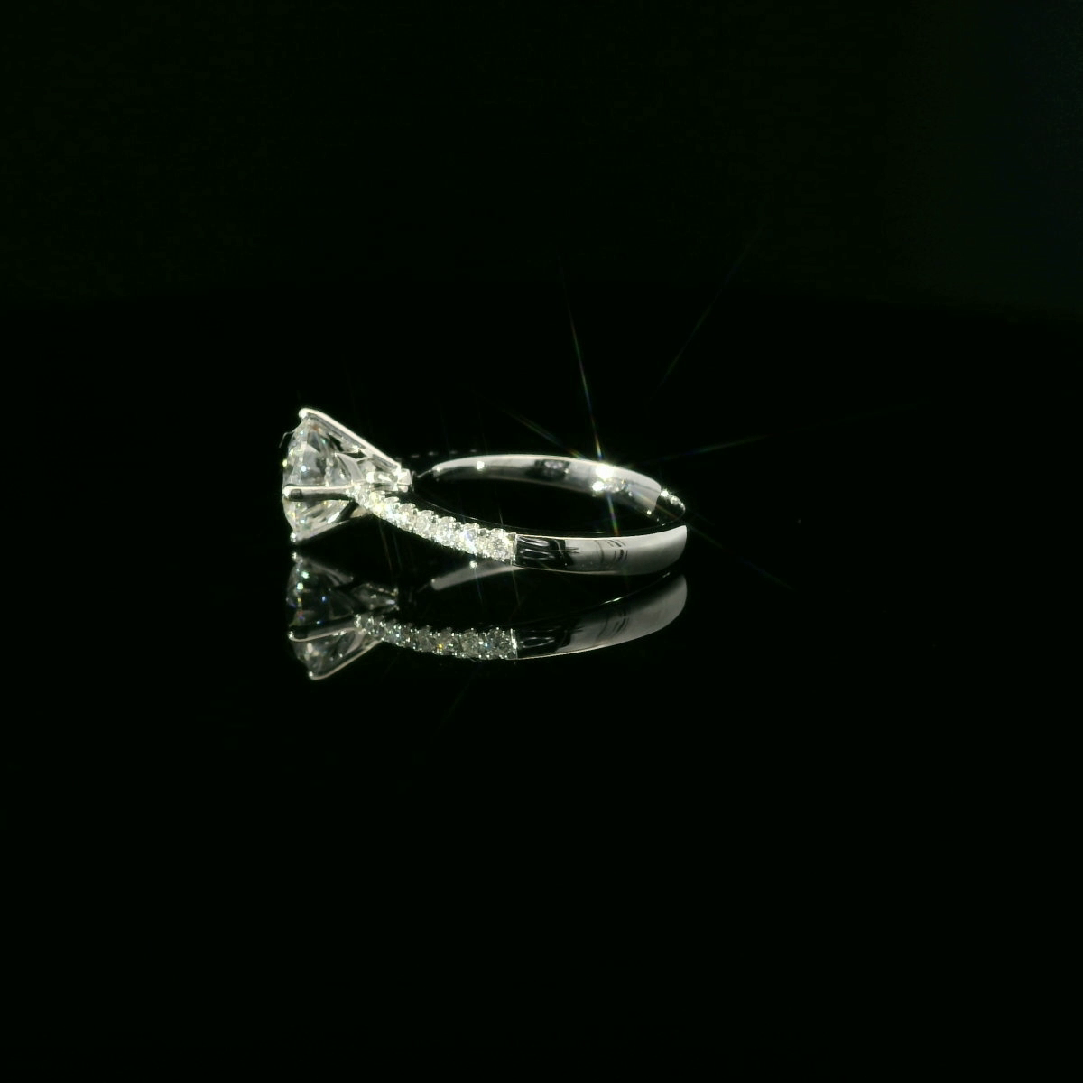 GIA 1.40ct D VS1 18k W/G