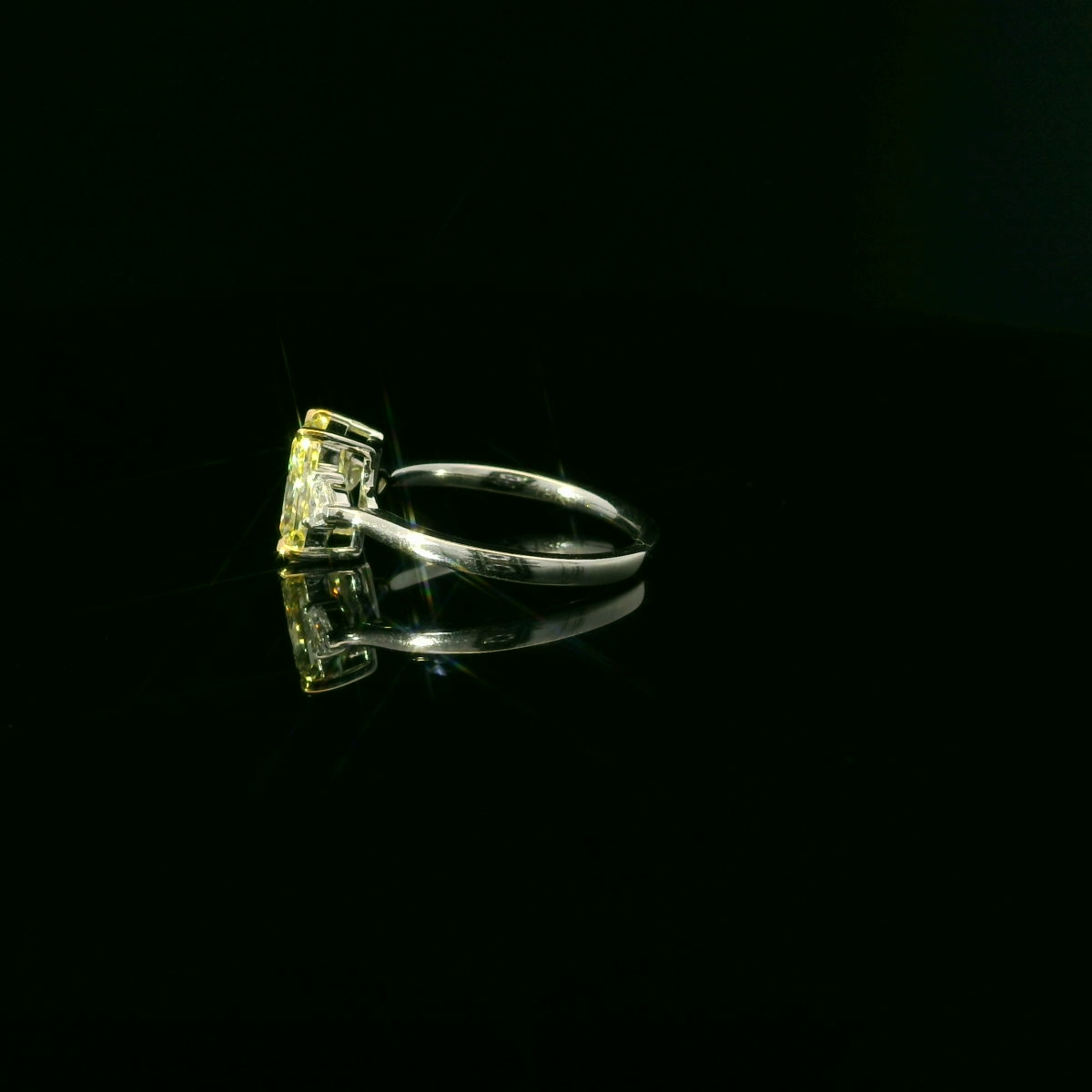 1.53ct Radiant Fancy Intense Yellow