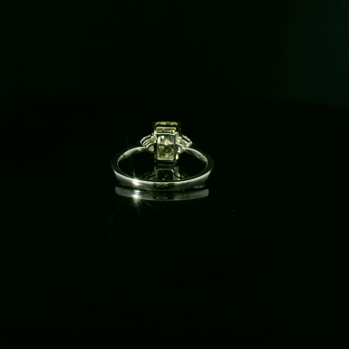 1.53ct Radiant Fancy Intense Yellow