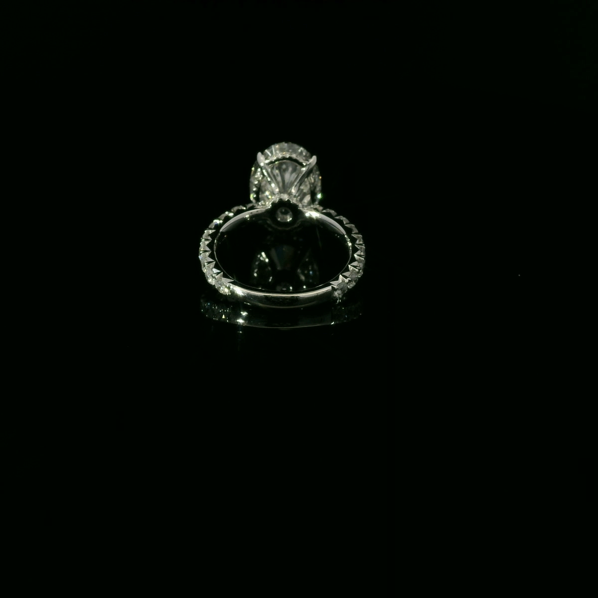 Elegant Oval Diamond Engagement Ring