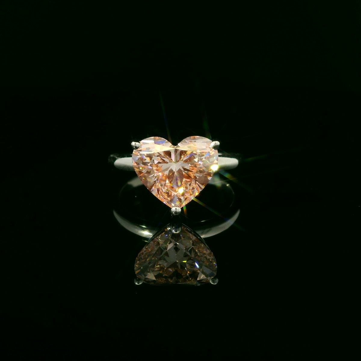IGI 3.06ct HEART FANCY INTENSE PINK