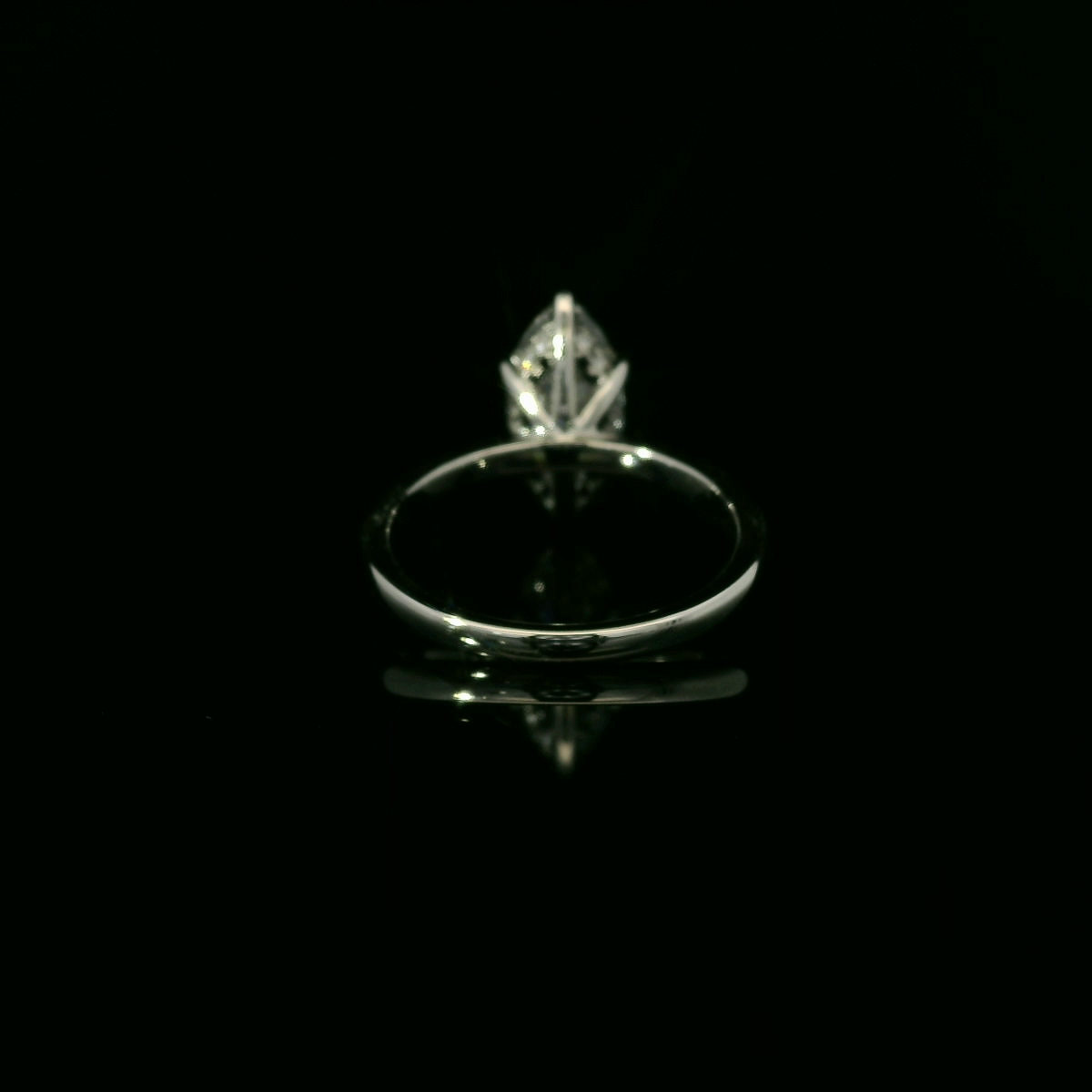 IGI Lab Grown Marquise 1.85ct D VS1 18k W/G