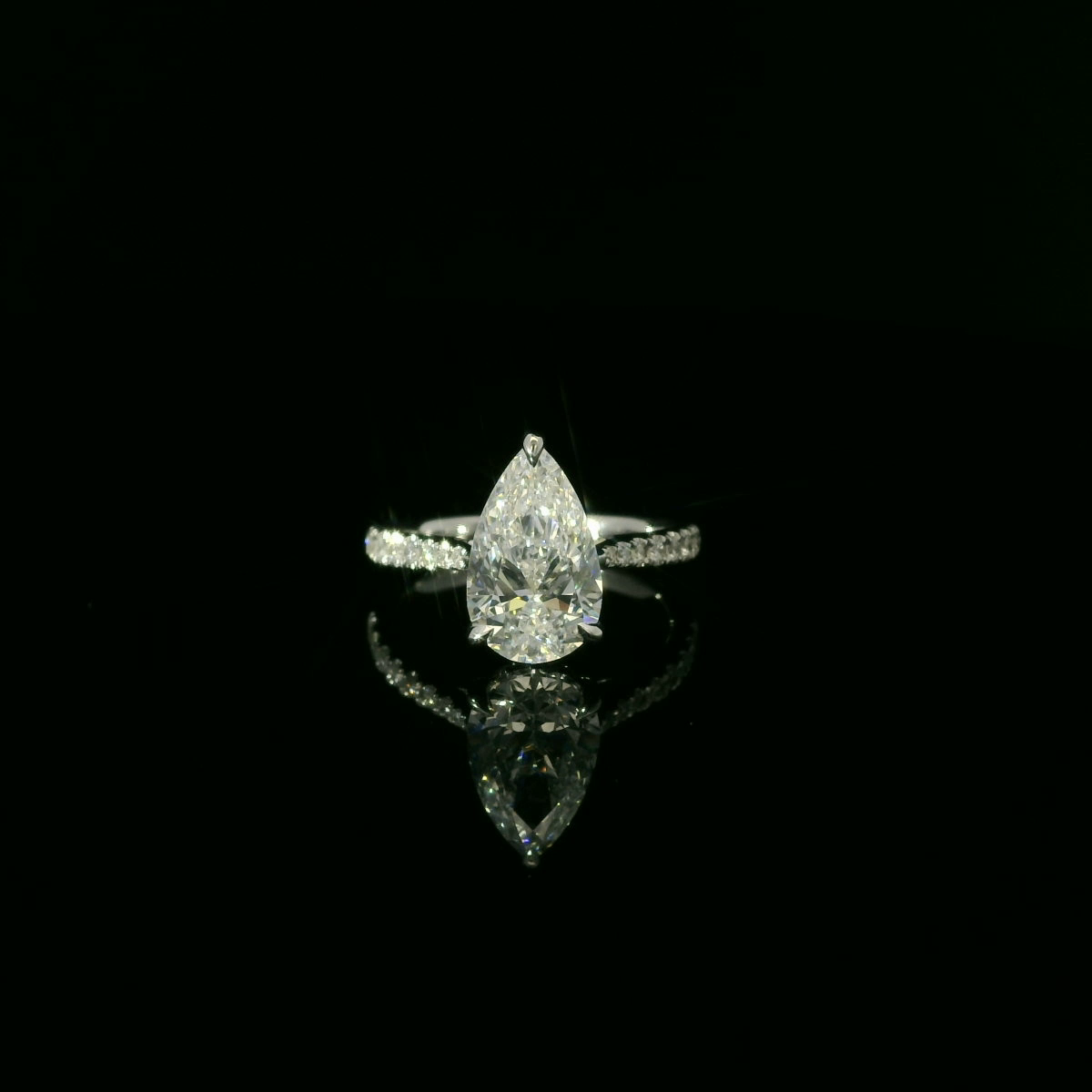 IGI Pear Cut 2.01ct D VS1