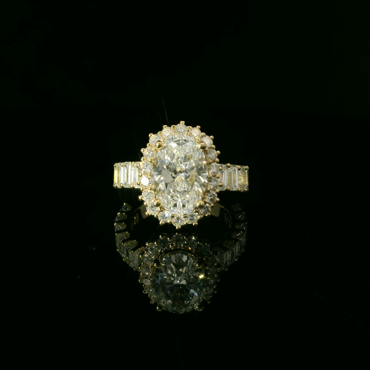 IGI Oval Cut 3.17ct D VVS2