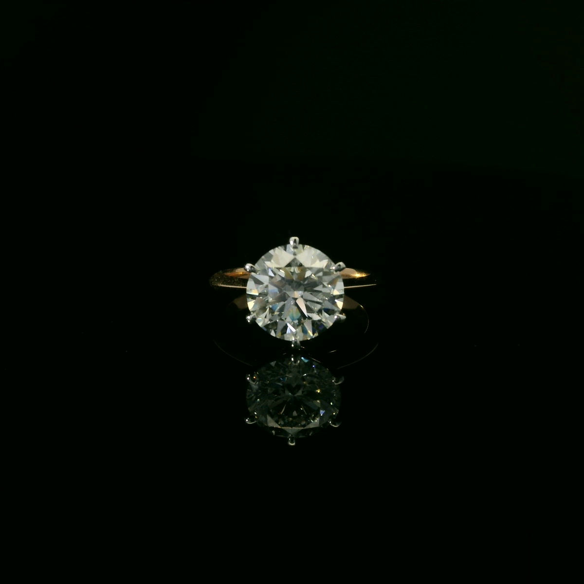 IGI Lab Grown Round 3.00ct D VVS2 18k W/G