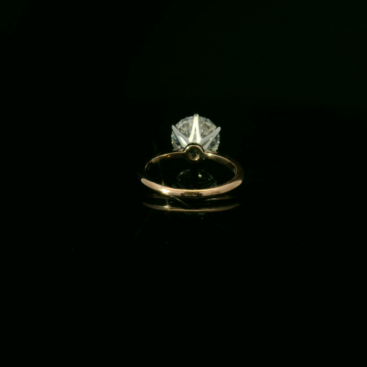 IGI Lab Grown Round 3.00ct D VVS2 18k W/G