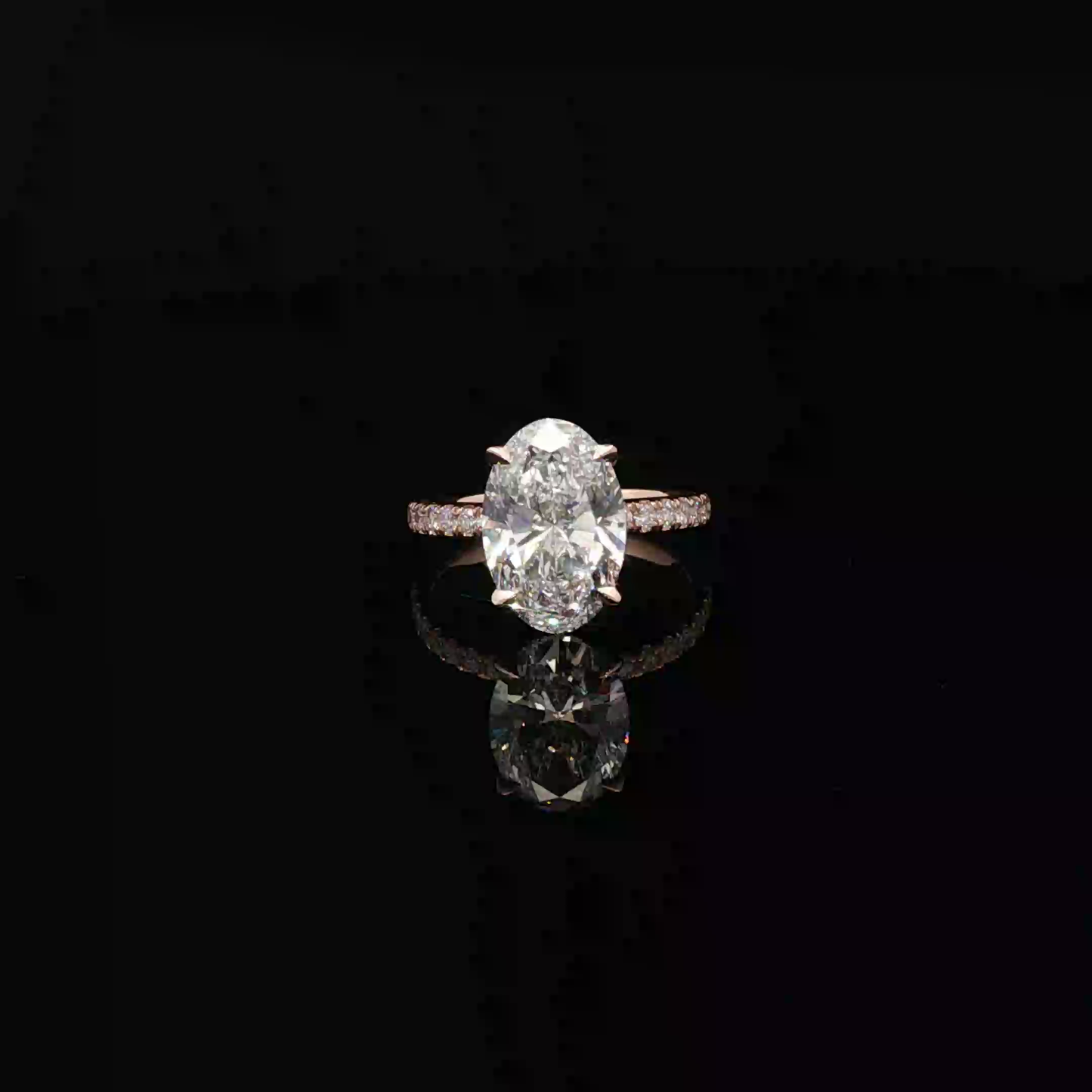 IGI Oval 3.09ct D VVS2