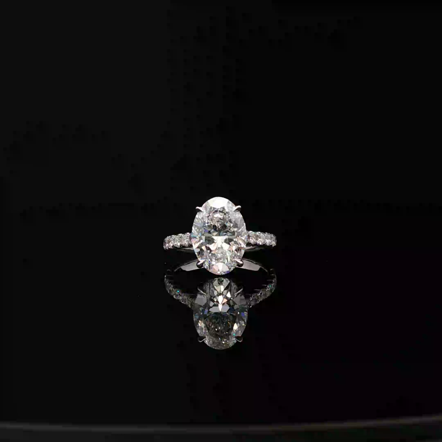 IGI Oval 3.51ct D VVS2