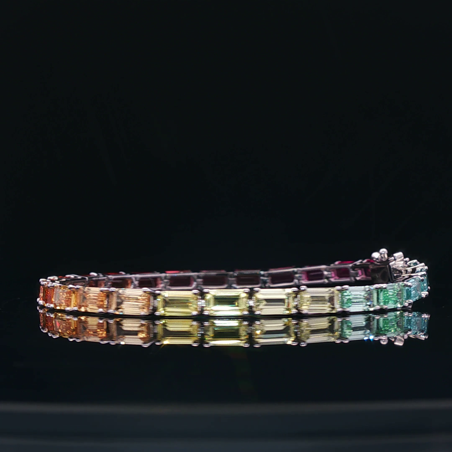 Lab Gemstone Rainbow Bracelet - 6,000$ HKD