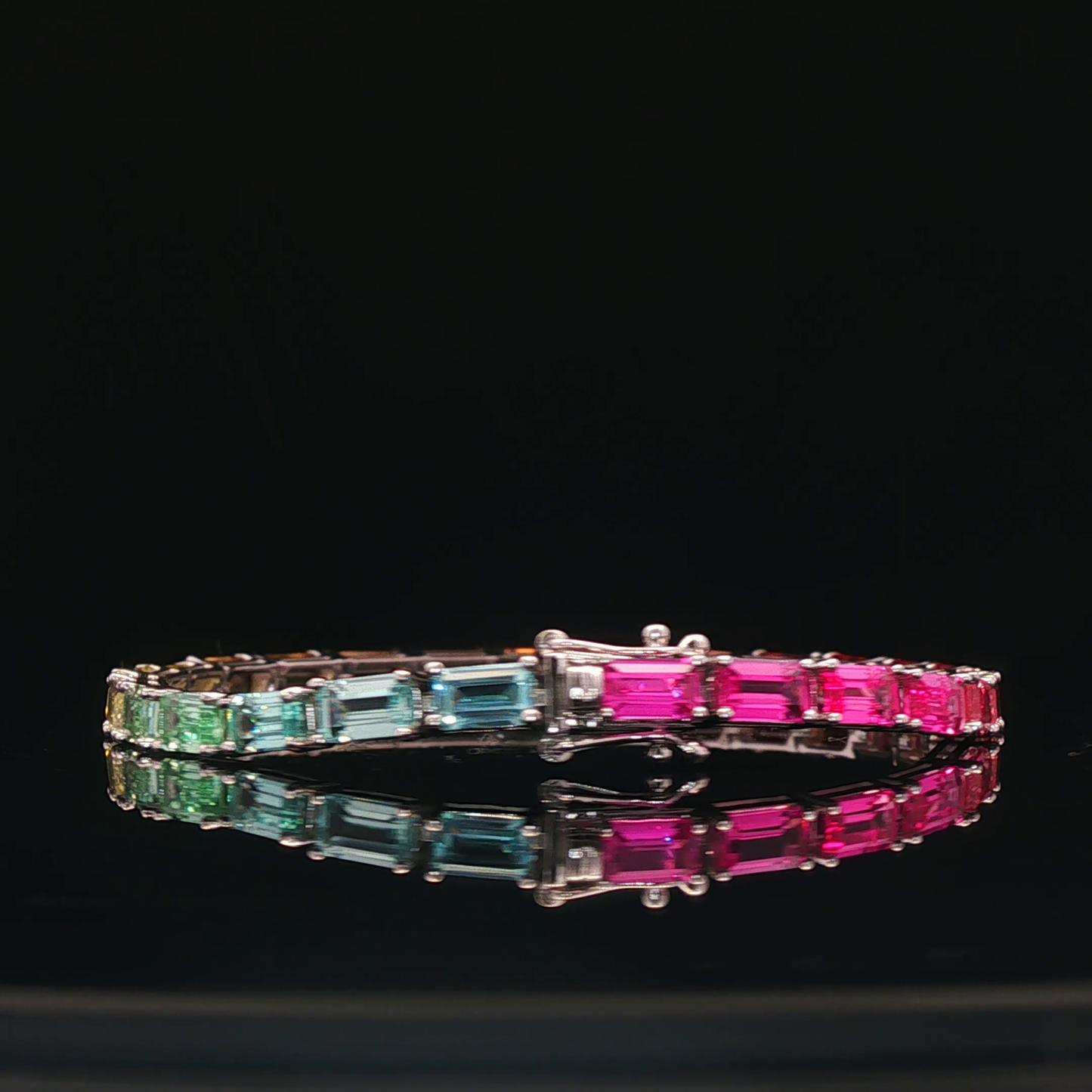 Lab Gemstone Rainbow Bracelet - 6,000$ HKD
