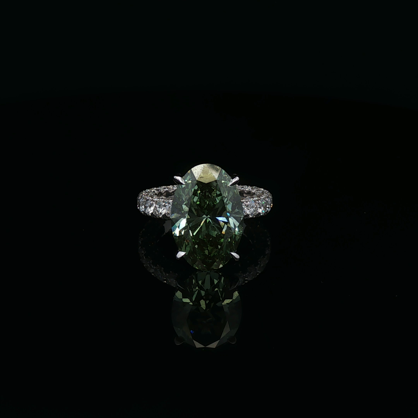 Fancy Green 8.08ct Oval