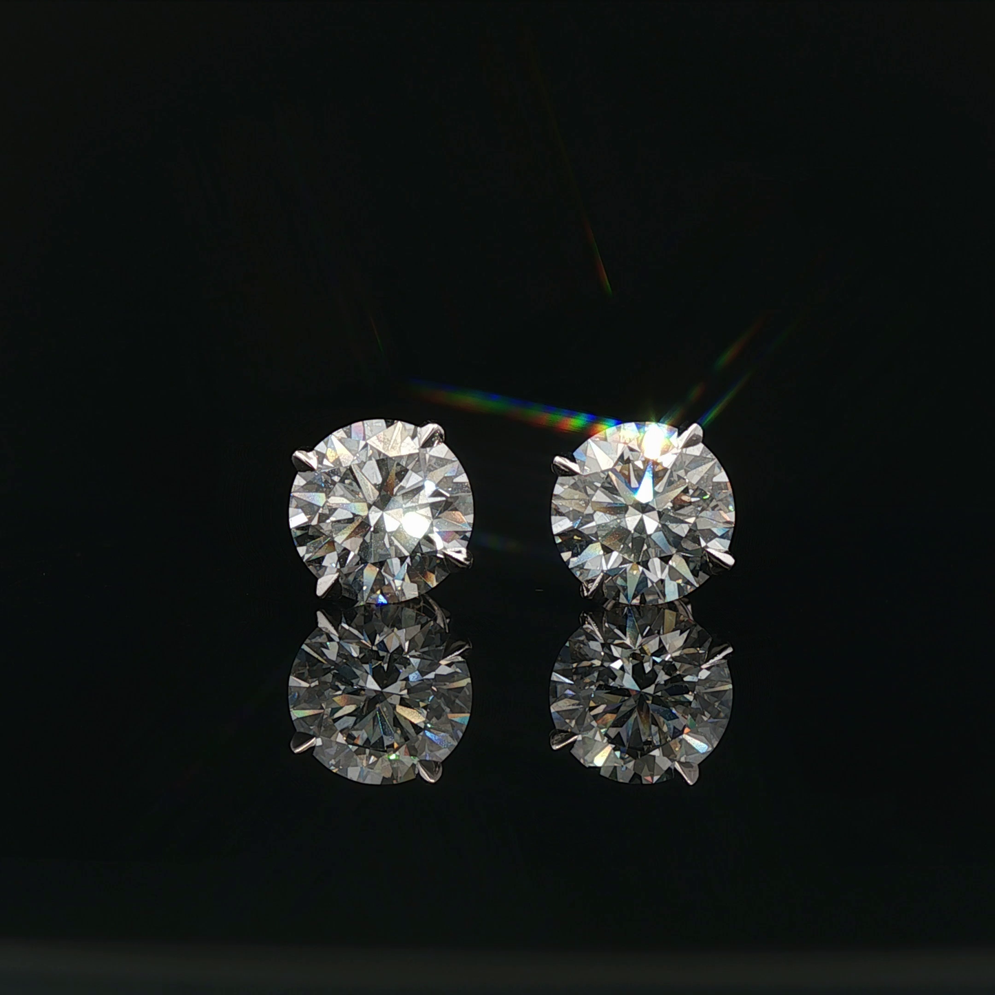 Brilliant-Cut Diamond Stud Earrings