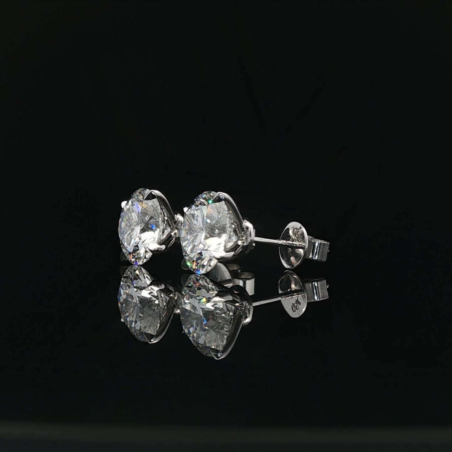 Brilliant-Cut Diamond Stud Earrings