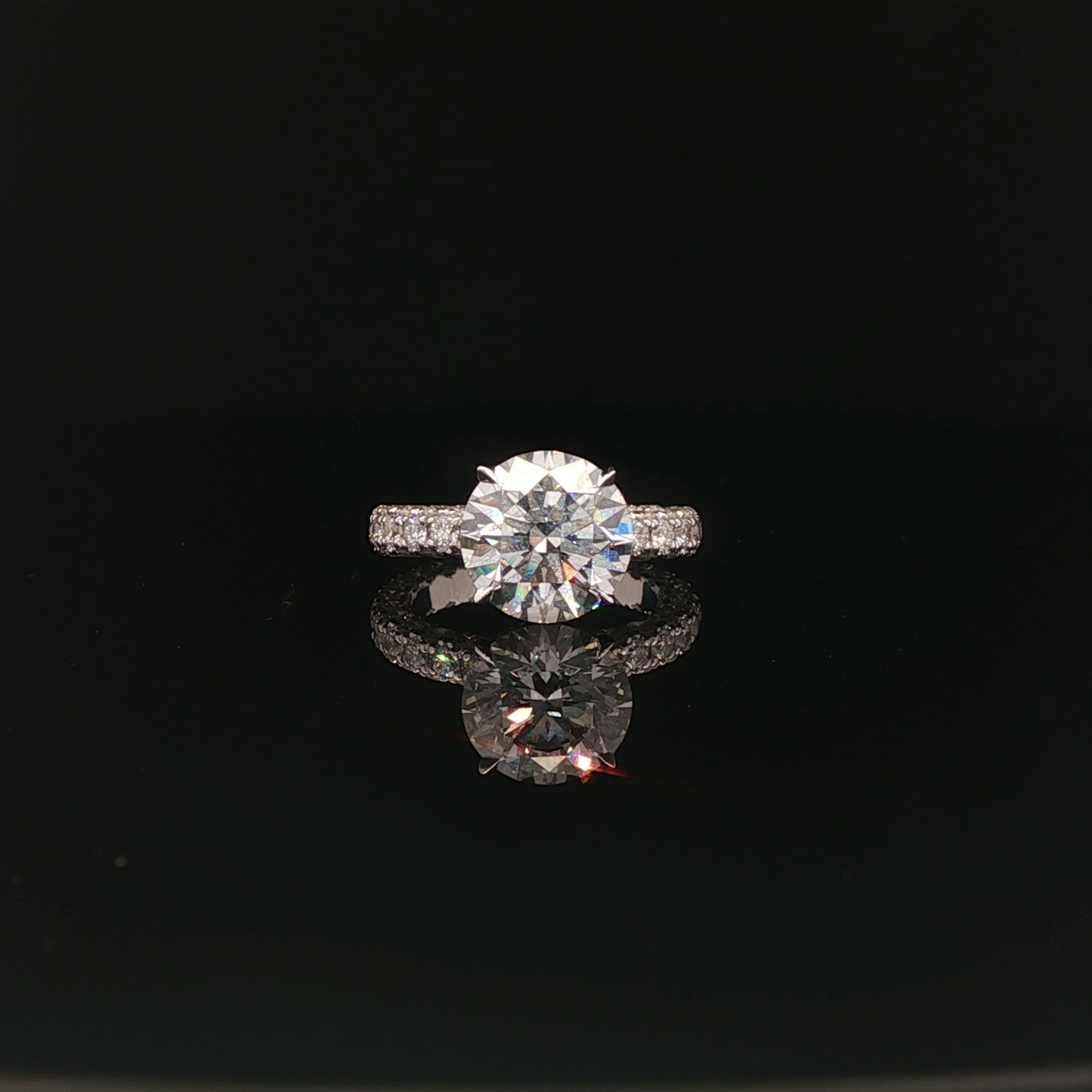 IGI Round 3.09ct D VVS2 18k/W