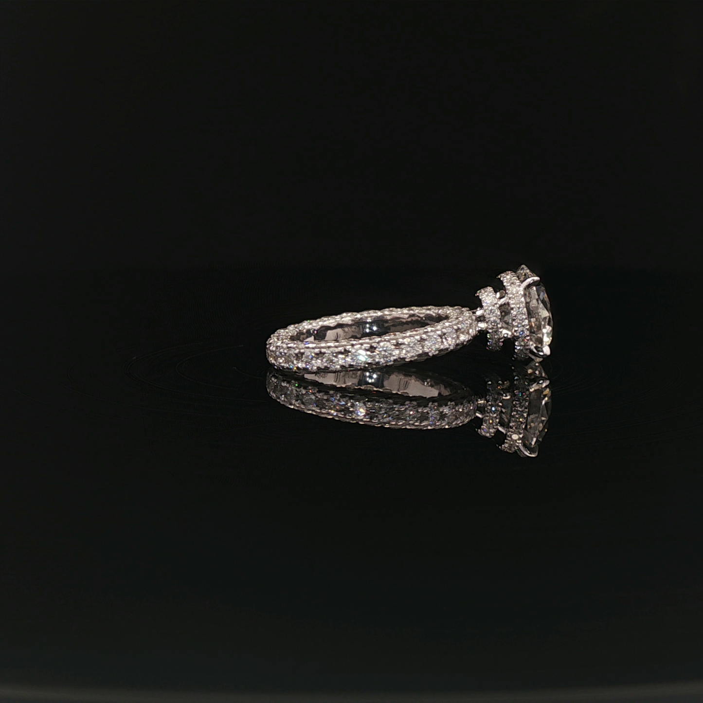 IGI Round 3.09ct D VVS2 18k/W