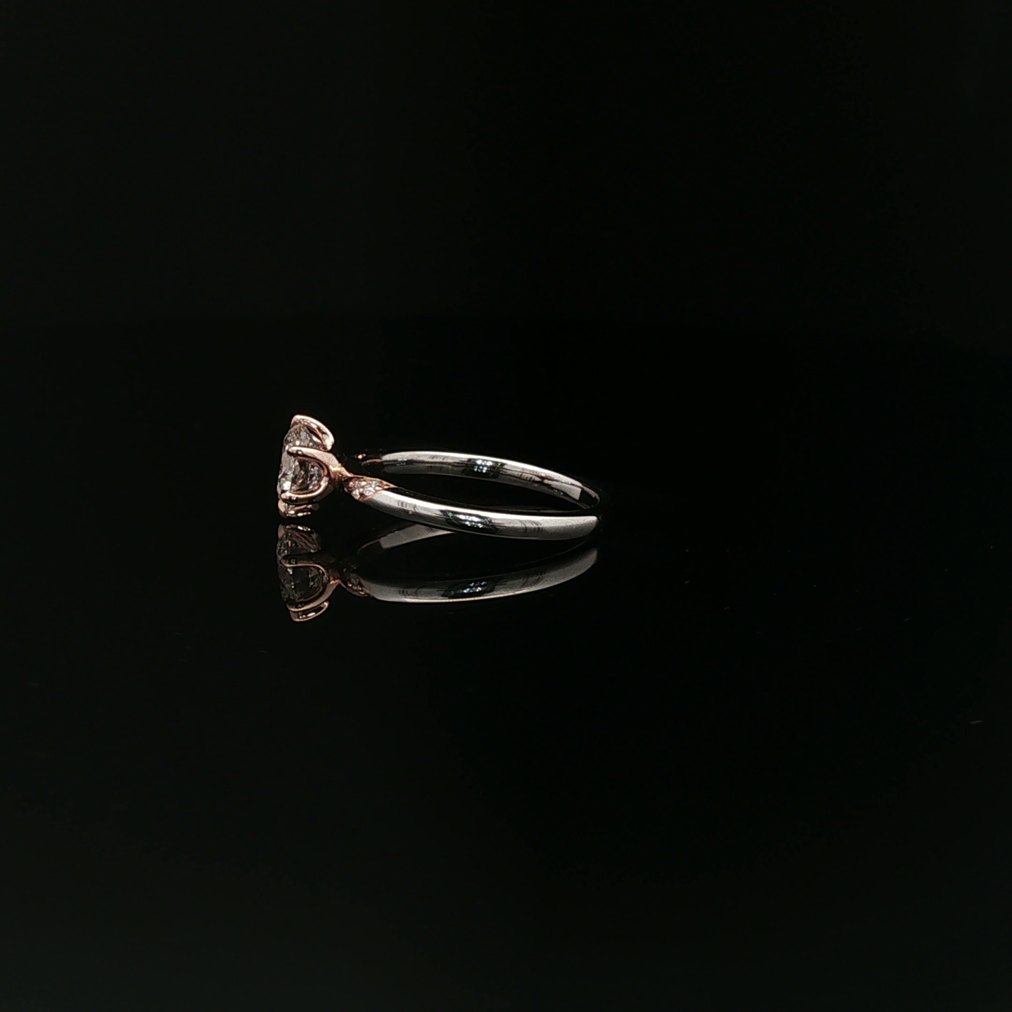GIA Round E SI1 18kr+W