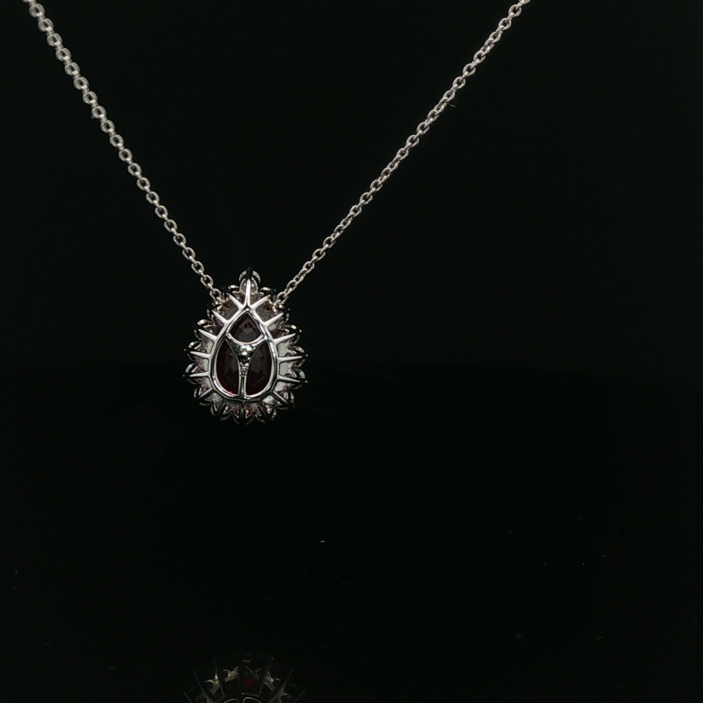 Lab Grown 3.35ct Pear Ruby Pendant - 7,500$ HKD