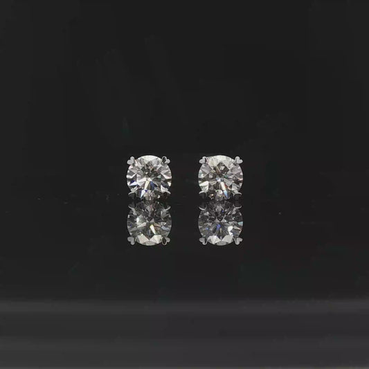 IGI Round 1ct Each Heart Prong D VVS - 8,500$ HKD