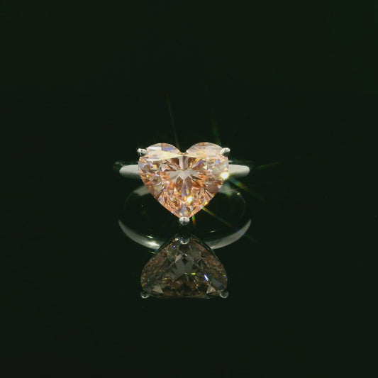 IGI 3.06ct HEART FANCY INTENSE PINK