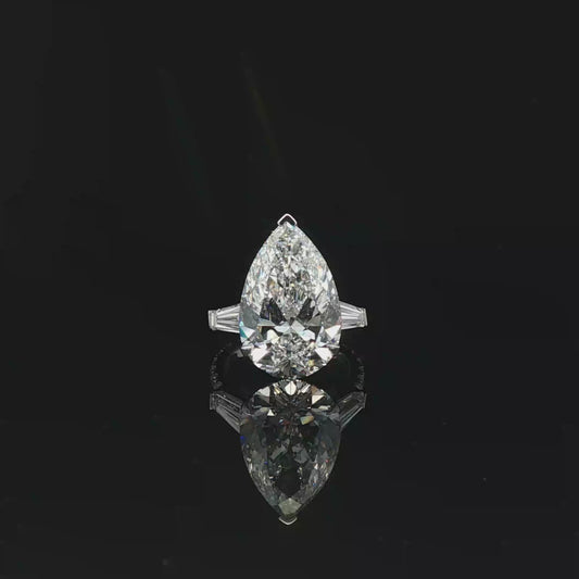 IGI Pear 8.88ct 18kw