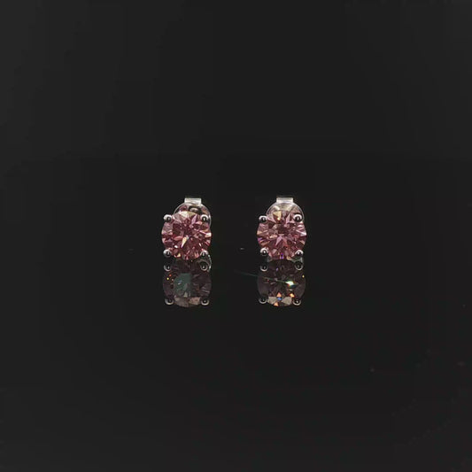IGI Round 1ct Fancy Vivid Pink VVS - 11,900$ HKD