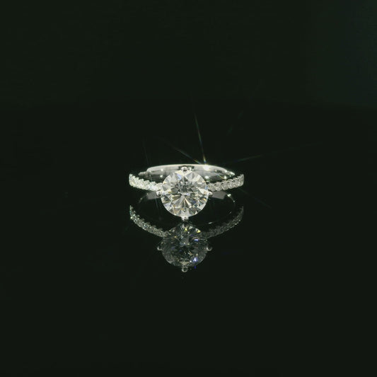 GIA 1.40ct D VS1 18k W/G