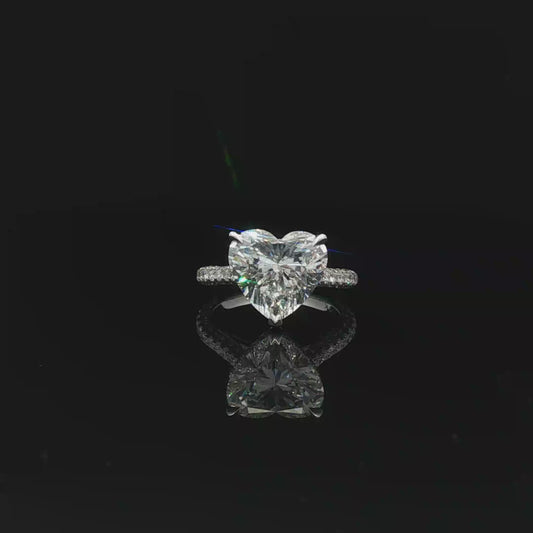 IGI Heart 5.01ct D VVS2 18K/w