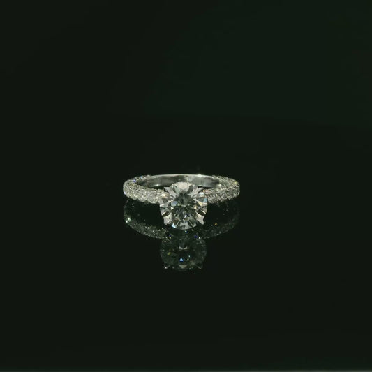 IGI  Round 2.28ct D VVS2 18k W/G