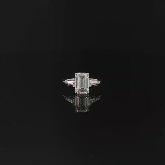 IGI Emerald 2.48ct D VS1  0.20 Tap Bag each side