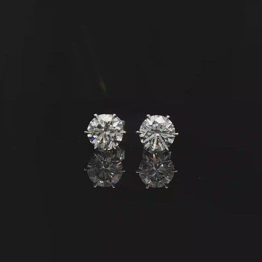 IGI Round 1ct Each 6 Prong D VVS - 9,500$ HKD