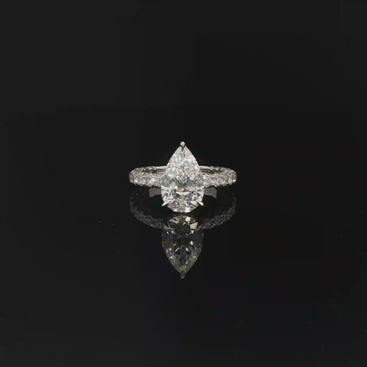 IGI Pear 2.79ct D VVS2 18kw