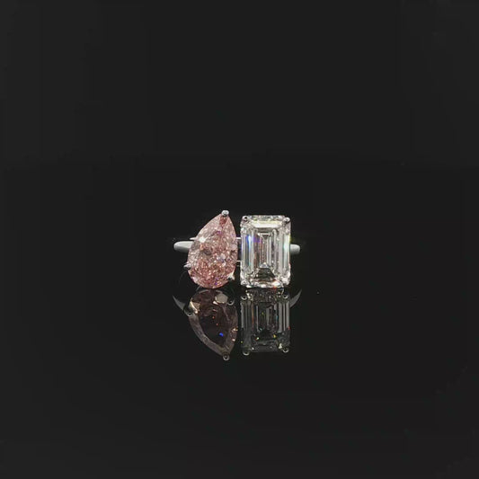 IGI Emerald 3.06ct Pink Pear 2.11ct - 22,900$ HKD