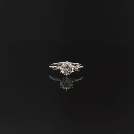 GIA Round E SI1 18kr+W