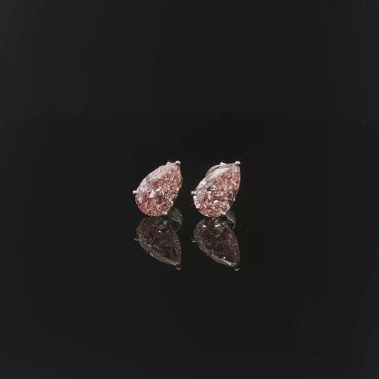 IGI Pear 2ct Fancy Vivid Pink VVS - 17,900$ HKD