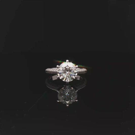 IGI Round 2.53ct D VVS2 18k/W
