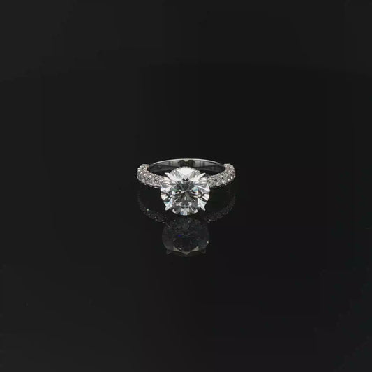 IGI Round 2.58ct D VVS2 18k/W