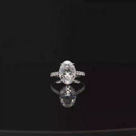 IGI Oval 3.51ct D VVS2