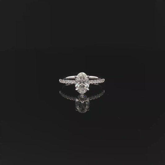 IGI Oval 1.00ct D VVS2 18kw