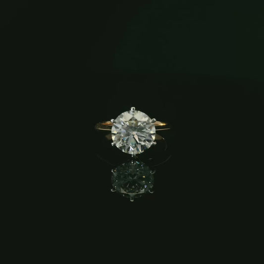 IGI Lab Grown Round 3.00ct D VVS2 18k W/G