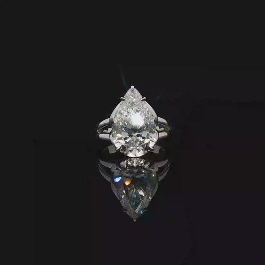 IGI Pear Cut 6.09ct E VS1