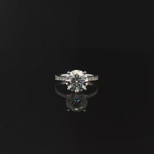 IGI Round 2.31ct D VVS2 18k/White