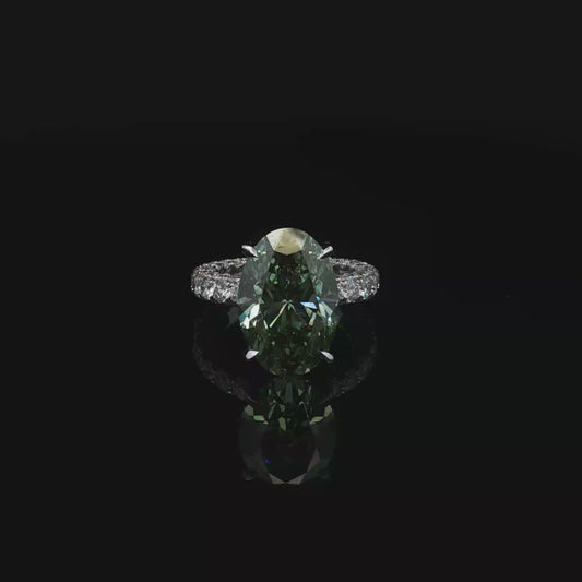 Fancy Green 8.08ct Oval