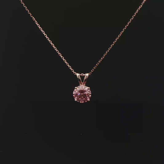IGI Round 2ct Fancy Vivid Pink VVS - 12,500$ HKD