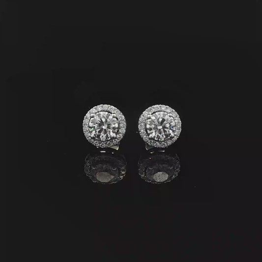 IGI Round Halo 1ct Each D VVS - 11,900$ HKD