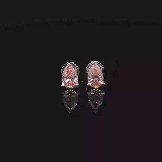 Pear 0.7ct Each Fancy Intense Pink VS1 - 9,900$ HKD