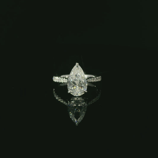 IGI Pear Cut 2.01ct D VS1